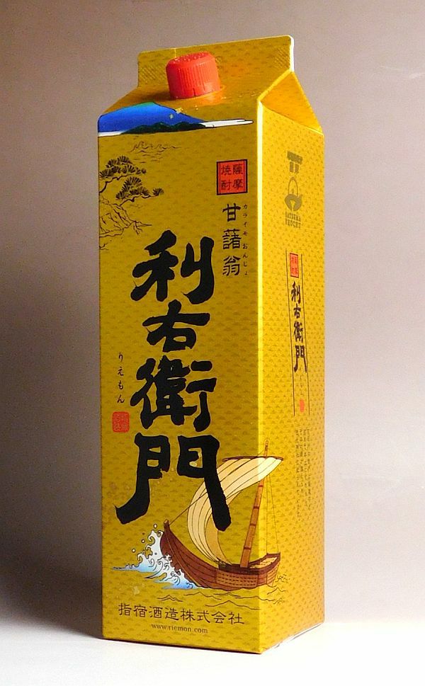 利右衛門 25度1800ml 紙パック【指宿酒造】《芋焼酎》りえもん ,| 焼酎
