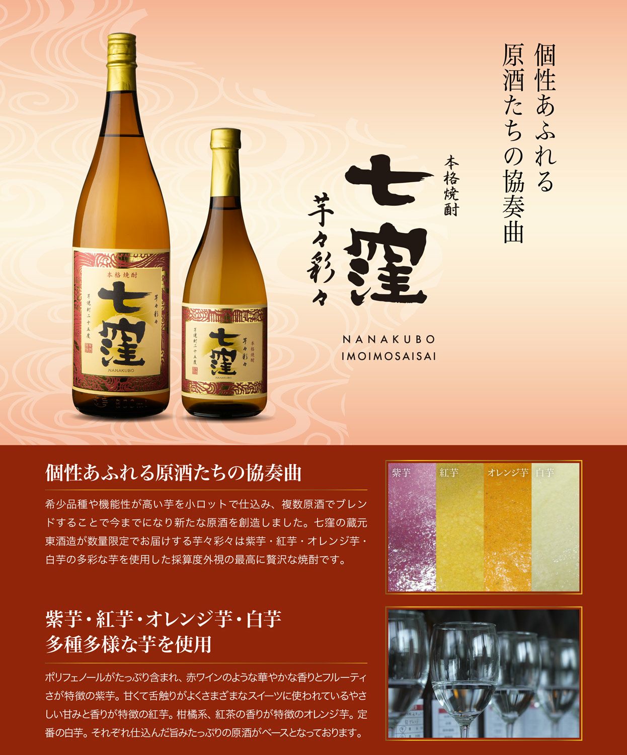 七窪 芋々彩々 25度1800ml 【東酒造】《芋焼酎》ななくぼ ,| 焼酎の