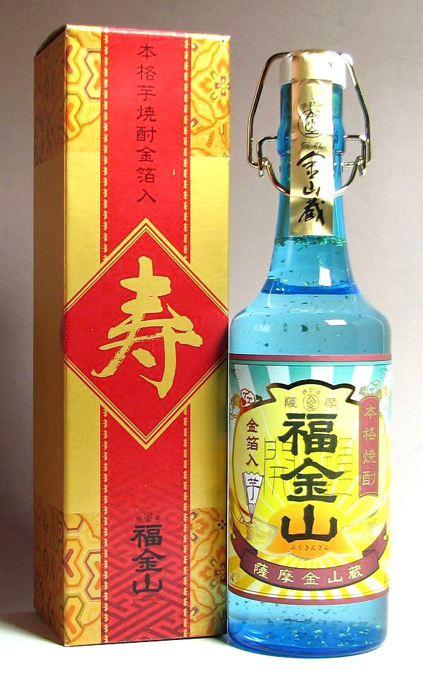 福金山「寿」金箔入り 25度720ml 【薩摩金山蔵】《芋焼酎》 ,| 焼酎の