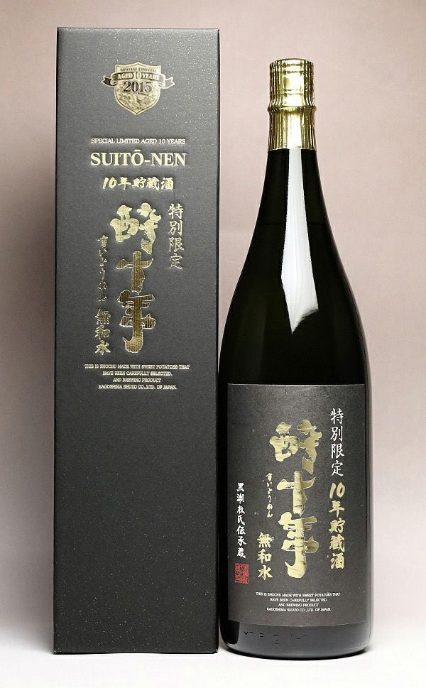 酔十年 無和水 37度1800ml 【鹿児島酒造】芋焼酎 すいとうねん ,| 焼酎