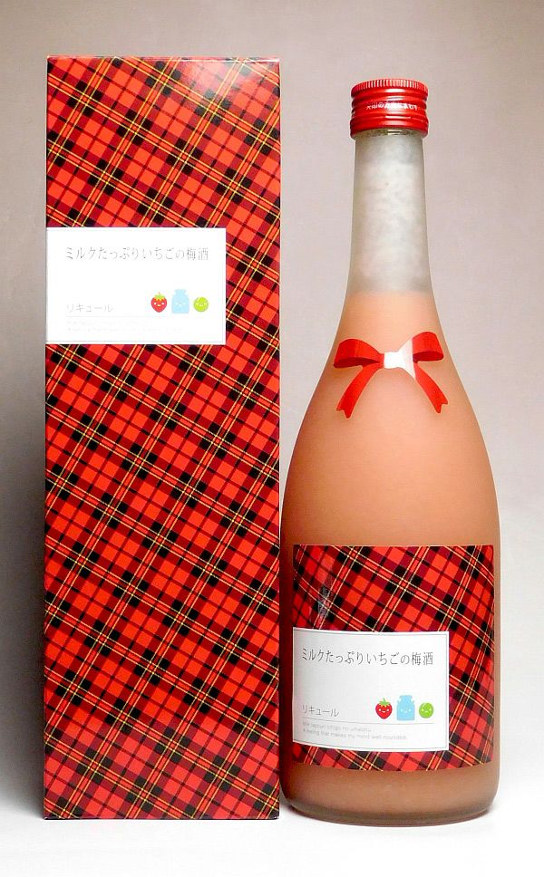 ミルクたっぷりいちごの梅酒 8度720ml 【研醸株式会社】 リキュール