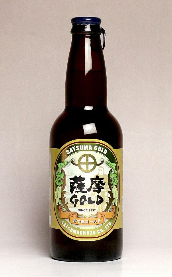 発泡酒 薩摩GOLD 4.5度 330ml 【薩摩酒造】《地ビール》 ,| 焼酎のひご