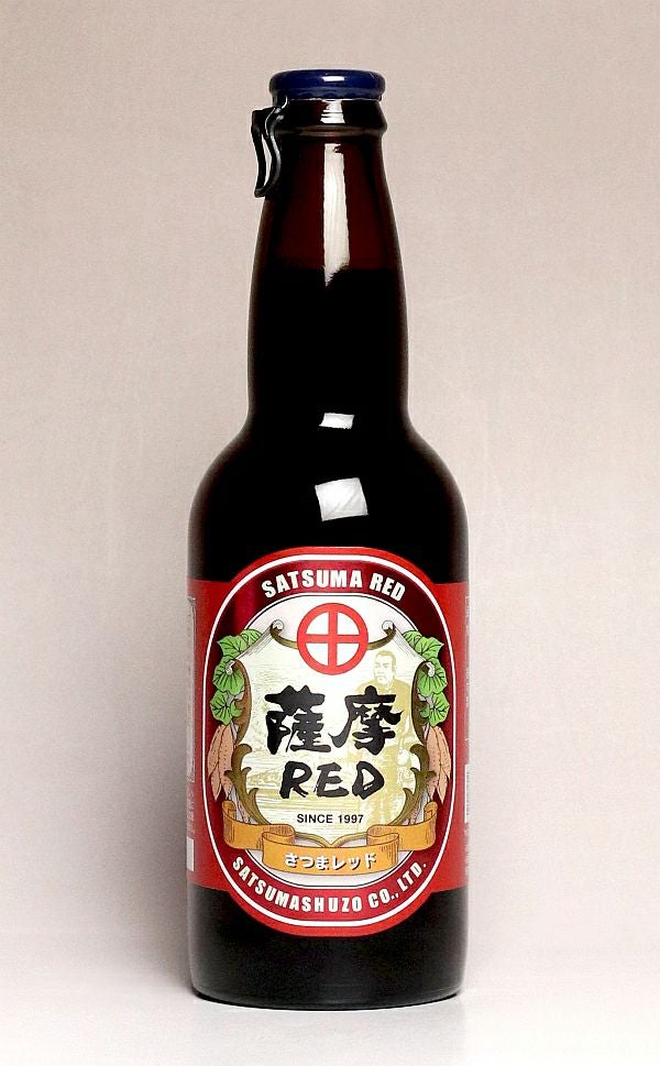 発泡酒 薩摩RED 4.5度 330ml 【薩摩酒造】《地ビール》 ,| 焼酎のひご