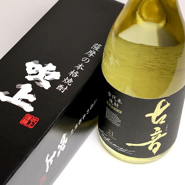 ❴希少　幻の米焼酎❵ 66年物　大古酒 古音（こおん）二十一年貯蔵 樫樽仕上 25度720ml 【吹上焼酎】 《米