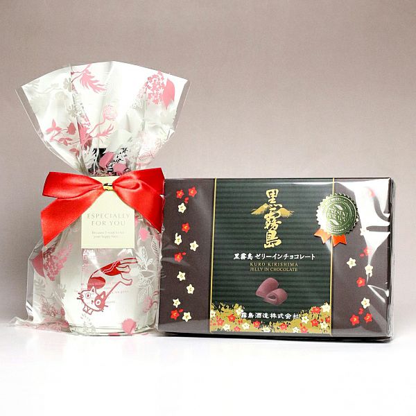 竃猫 miniと黒霧島ゼリーインチョコレートのセット