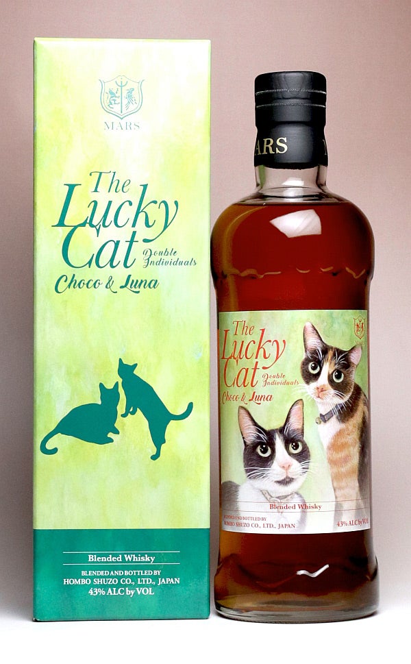ザ・ラッキーキャット Choco & Luna 43度 700ml 【本坊酒造 マルス