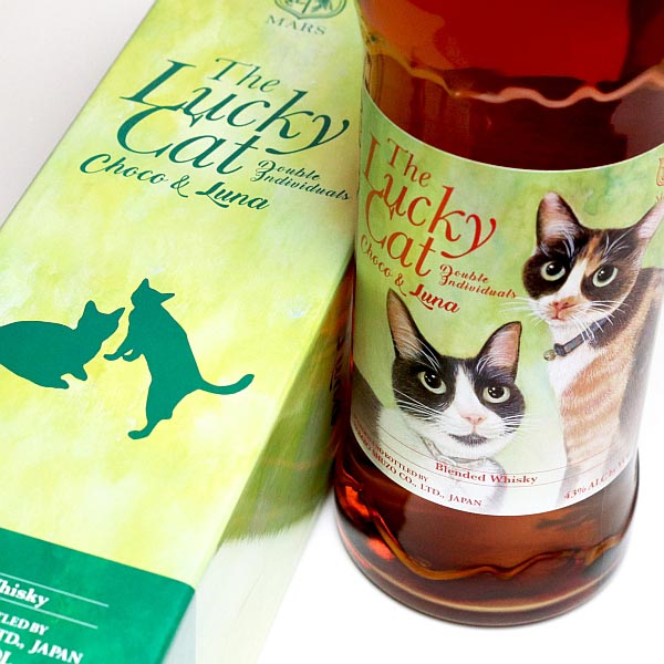 ザ・ラッキーキャット Choco & Luna 43度 700ml 【本坊酒造 マルス