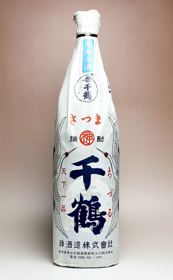 ■(終売)透明瓶初代【千鶴】1800ml【神酒造】ラスト１本 復刻版 千鶴 Clear 25度 1800ml 【神酒造】《芋焼酎》和紙包装 ちづる