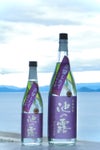 【新焼酎】池の露 むらさき芋 蒸留したて（原酒）37度 1800ml